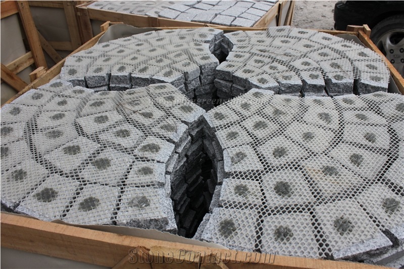 Chinese G603 Light Grey Granite Exterior Paving Pattern Cube Stone for Floor Covering