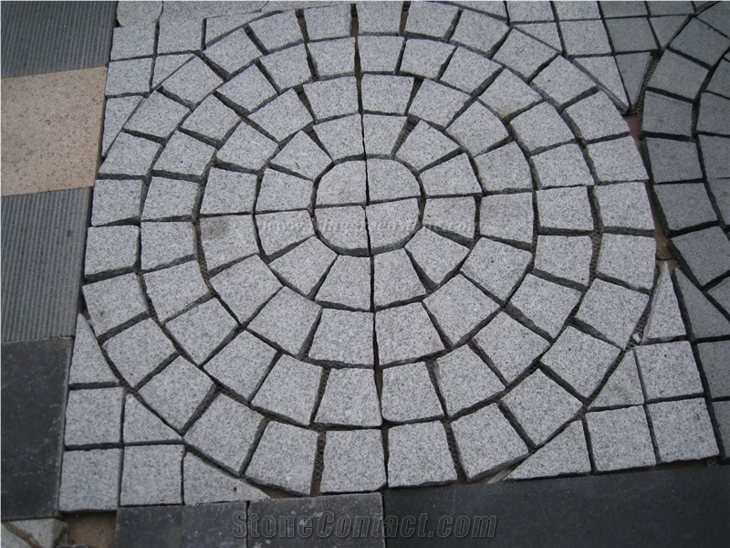 Chinese G603 Light Grey Granite Exterior Paving Pattern Cube Stone for Floor Covering