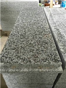 Chinese Hot Sale White Granite Stairs & Steps, G439/China Grey/Big White Flower Granite Stairs, Top Polished Steps & Risers, Stair Treads & Thresholds Chinese Hot Sale White Granite Stairs & Steps, G439/China Grey/Big White Flower Granite Stairs, Top Polished Steps & Risers, Stair Treads & Thresholds