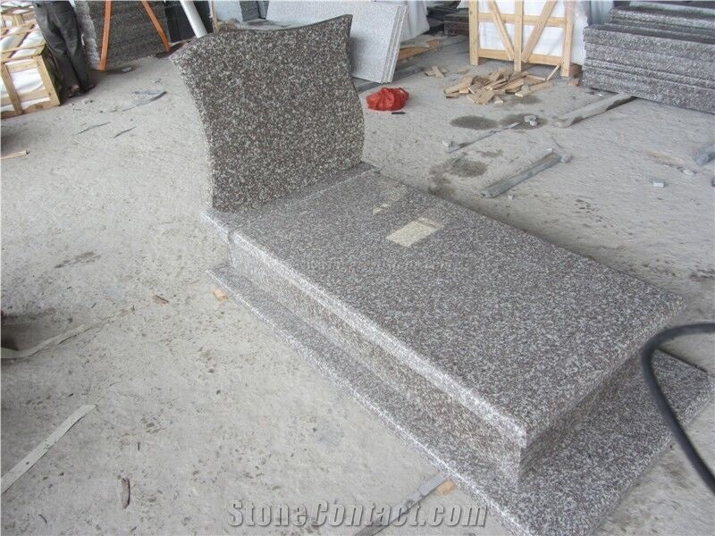 European/Korea/Japanese Style, Granite & Marble Carving Monuments/Tombstones/Gravestones/Headstone for Cemetery, G603, Shanxi Black, Absolute Black, Bahama Blue, Top Polished