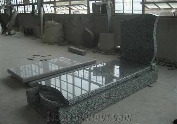 European/Korea/Japanese Style, Granite & Marble Carving Monuments/Tombstones/Gravestones/Headstone for Cemetery, G603, Shanxi Black, Absolute Black, Bahama Blue, Top Polished