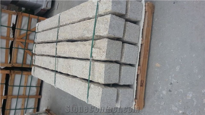G682 Yellow Granite Flamed and Natural With/Without Hole for Pillars and Posts to European Market