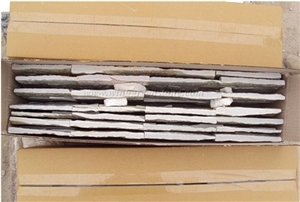 High Quality Wooden Yellow Slate Cultured Stone for Wall Cladding