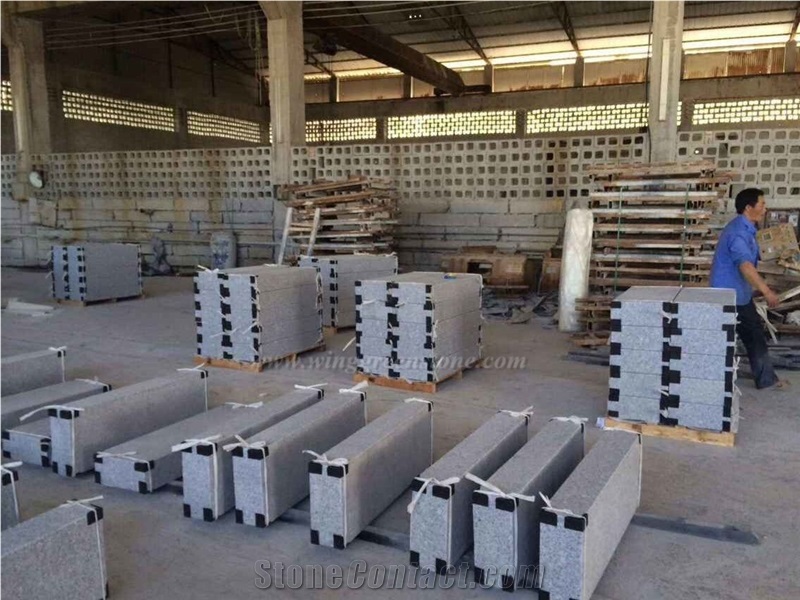 Own Factoy G603/China Grey/Sesame Grey Granite Kerbstones/Side Stone, Curbs for Road Side Paving