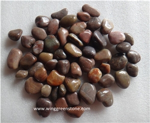 Pebble Stone,River Stone, Red Pebble Polished