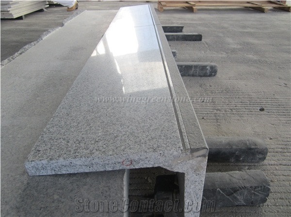 Popular Grey Granite, G603/China Grey Granite Stairs, Padang White, Sesame Grey Granite Steps & Risers, Stair Treads & Thresholds, Xiamen Winggreen Manufacturer