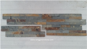 Rusty Slate Cultured Stone, Mix Color Slate Tile