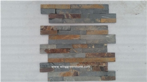 Rusty Slate Cultured Stone, Mix Color Slate Tile