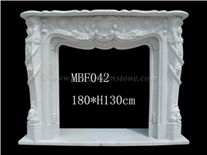White Marble Fireplace, Popular Fireplace, Fireplace Cover, Fireplace Surround