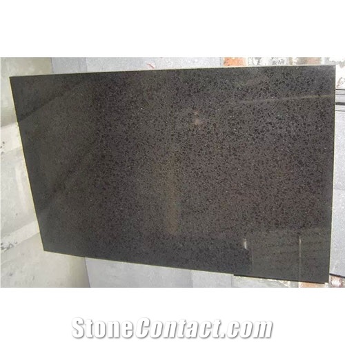 Chinese Fuding Black Granite Countertops, Polished Bathroom Countertops, Vanity Tops