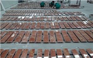 Chinese Hubei Rojo Alicante Red Marble Countertops, Polished Bathroom Countertops, Bathroom Vanity Tops