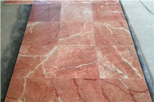 Chinese Hubei Rojo Alicante Red Marble Countertops, Polished Bathroom Countertops, Bathroom Vanity Tops
