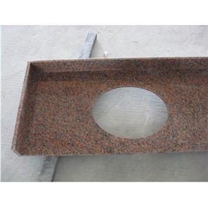 Chinese Red Granite Countertop, Maple Red, G562 Granite Bathroom Countertops