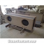 Chinese Yellow Granite Countertops, G682 Granite Bathroom Countertops, Vanity Tops