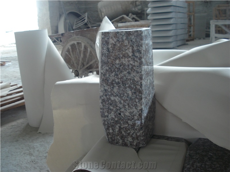G603 Granite Tombstone Monument Memorials Vase