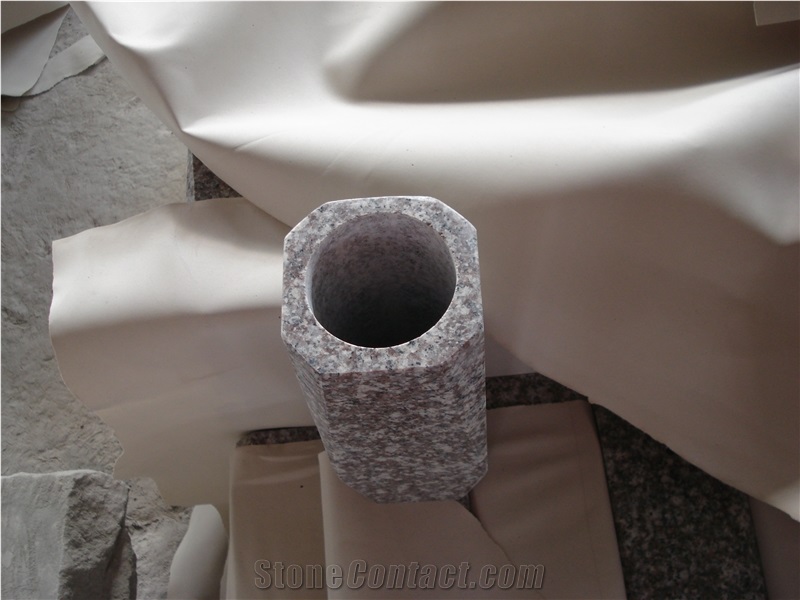 G603 Granite Tombstone Monument Memorials Vase
