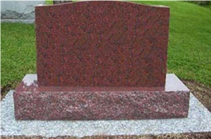 Indian Red Granite Monument & Tombstone, Upright Monuments, Headstones, Gravestone