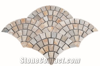 China Grey Slate Cube Stone,Xingzi Elegant Design Natural Slate for Walkway Paver