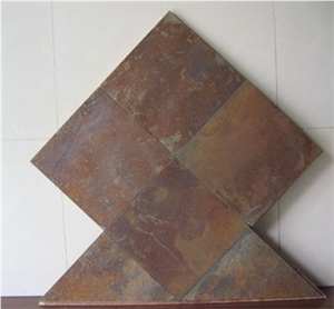 Golden Sand Slate Slabs & Tiles,Hot Sale Xingzi Rustic Golden Slate Bathroom Tiles