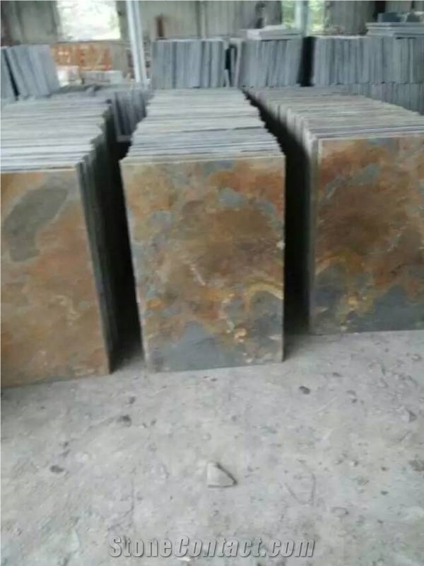 Jiangxi Black Slate Slabs & Tiles,Xingzi Kailei Stone Factory Slate Tile
