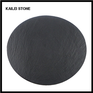 Xingzi Black Slate Coaster,Laser Engraving China Black Slate Tea Trays