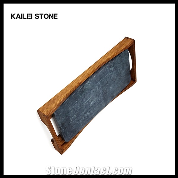 Xingzi Kailei Stone Factory Bamboo & Slate Trays, Jiangxi Black Slate Trays