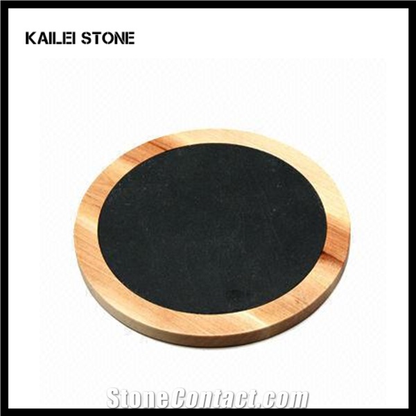 Xingzi Kailei Stone Factory Bamboo & Slate Trays, Jiangxi Black Slate Trays