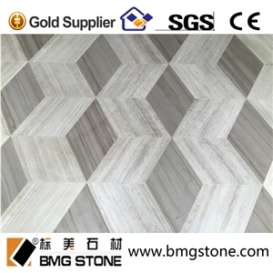 Wood Marble Waterjet Medallion Floor Tiles and Stone Medallion Made in China