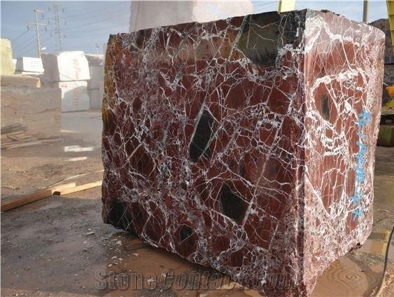 Prestige Rosso Marble Block, Red Marble Blocks