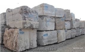 Beige Travertine Blocks Iran