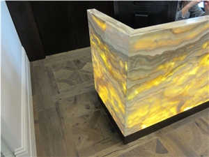Custom Back-Lit Onyx Panels