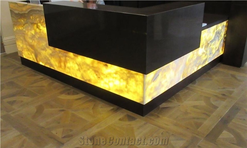 Custom Back-Lit Onyx Panels