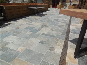 Exterior Deck Slate Tile Install