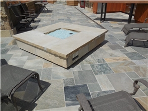 Exterior Deck Slate Tile Install