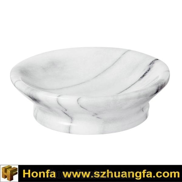 7 Pcs Bathroom Accessory Marble Made, Bianco Carrara Cd White Marble Bath Accessories