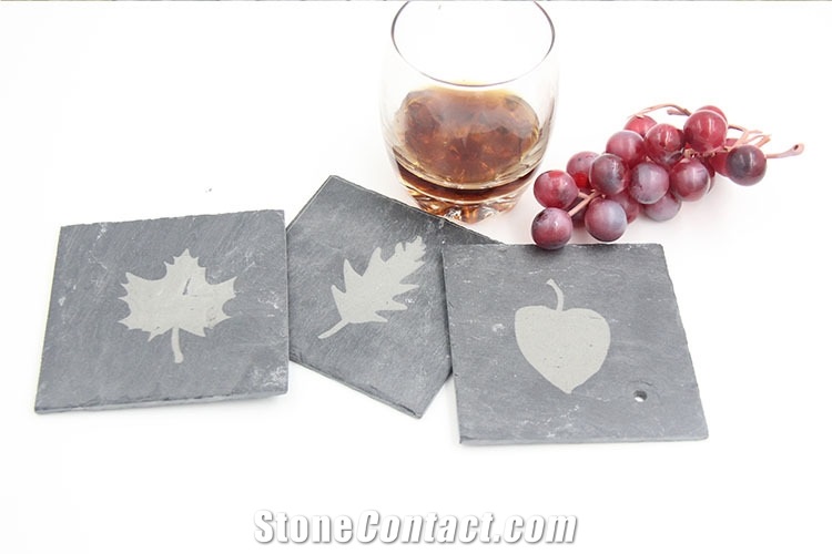Blackslate Coaster Cup Holder Wine Rack