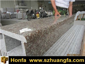 China G687 Granite Stair Treads, Pink Granite Stair Treads