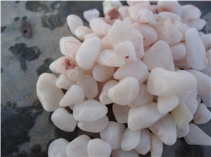 Pure White Pebble Stone 3-5cm, River Stone, Pebble Walkway