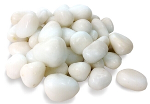Pure White Pebble Stone 3-5cm, River Stone, Pebble Walkway