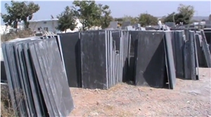 Kadappa Black Limestone Slabs, Tiles