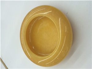 China Yellow Onyx Ashtray
