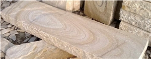 Tint Mint Sandstone Garden Landscaping Blocks Steps, Beige Sandstone Stairs India