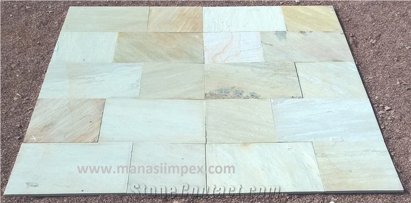 Tint Mint Sandstone Garden Landscaping Blocks Steps, Beige Sandstone Stairs India