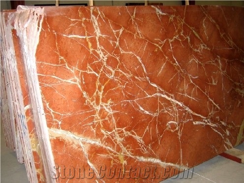 Rojo Quipar Marble Polished Slabs, Tiles, Red Polished Marble Tiles & Slabs Spain