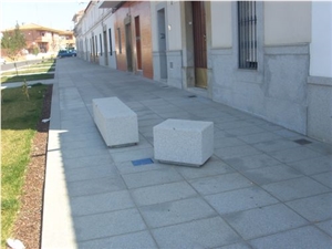 Gris Quintana Granite Cobble Stones, Pavements, Grey Granite Cube Stone & Pavers