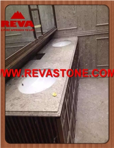 Betulla Grey Marble Stone Table Top,Chinese Grey Marble Stone Table,Ice Grey Marble Stone Table Bath Top