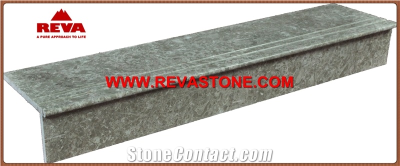Chinese Gray Marble Stair Case/Chinese Grey Marble Step&Riser/Chinese Grey Marble Stair Covering
