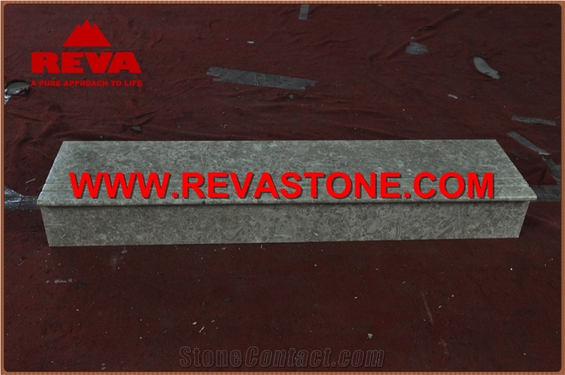 Chinese Gray Marble Stair Case/Chinese Grey Marble Step&Riser/Chinese Grey Marble Stair Covering