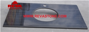 Royal Black Marble Countertop,China Black Marble Countertop,Wood Vein Black Countertop,China/Chinese Black Wood Vein Countertop
