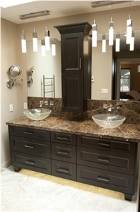 Emperador Dark Marble Vanity Top, Brown Marble Bath Top Spain